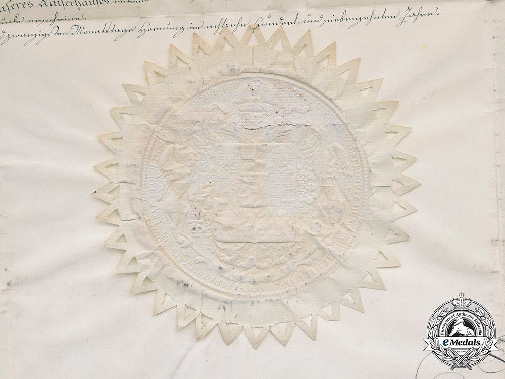 austria,_imperial._a_leopold_order_knight’s_cross_document_with_original_signature_of_franz_i,1817_m20_1361_mnc3458