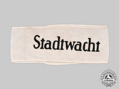 Germany, Third Reich. A Stadtwacht Armband