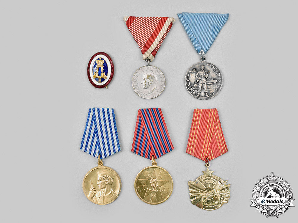 yugoslavia,_kingdom,_socialist_federal_republic._a_lot_of_six_medals_and_badges_m20_1412_mnc3578_1