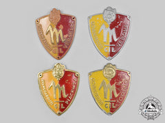 Italy, Kingdom. A Lot Of Four Gil (Gioventu Italiana Del Littorio) Fascist Youth Sleeve Badges