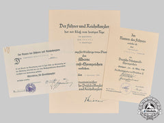 Germany, Heer. A Lot Of Award Documents To Oberleutnant Friedrich Oberle