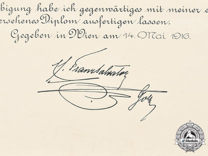 austria,_imperial._a_red_cross_ii_class_honour_badge_certificate_to_major_kostial-_zivanovic,1916_m20_1484_mnc2675_1