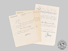 Germany, Imperial. A Red Eagle Document Group To Postal Director Kießig 1913