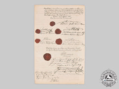 Germany, Imperial. A Berlin Guard Infantry Regiment Document Signed By Crown Prince Friedrich Iii, 1859