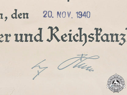 germany,_ss._a4_year_long_service_award_document_to_ss-_oberscharführer_wilkens1940_m20_1499_mnc9994_1
