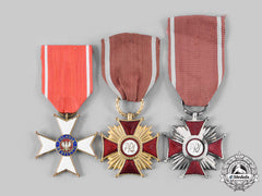 Poland, People's Republic. A Lot Of Three Award Crosses