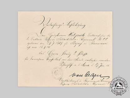germany,_imperial._award_documents_to_regimental_commander,_oberstleutnant_wetzerich_m20_1592_mnc2722_1_1_1