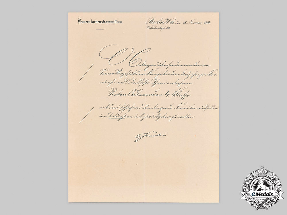 germany,_imperial._award_documents_to_regimental_commander,_oberstleutnant_wetzerich_m20_1594_mnc2726_1_1_1