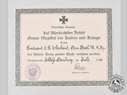 germany,_imperial._two_first_war_award_documents_to_leutnant_eberhard(_zähringer_lion)_m20_1652_mnc9983_1
