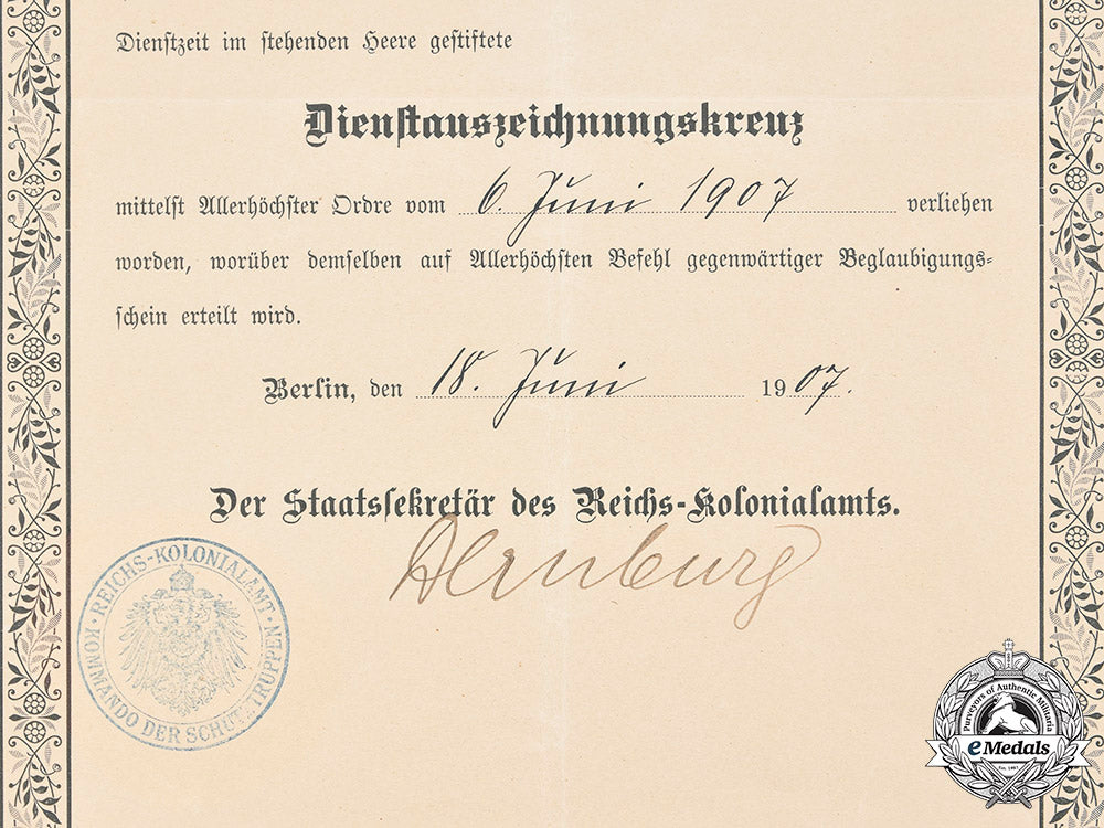 germany,_imperial._a25_year_long_service_cross_certificate_to_hauptmann_in_german_east_africa_m20_1956_mnc2684