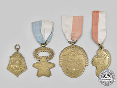 Argentina, Chile, Peru. A Lot Of Four Reproduction Society Medals