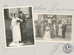Germany, Third Reich. A Pair Of Heer And Sa Wedding Photos With Rare Cuff Titles In Wear