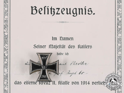 germany,_imperial._a1914_iron_cross_i_class_and_two_iron_cross_documents_to_oberstleutnant_erich_fiedler_m20_218_emd7077