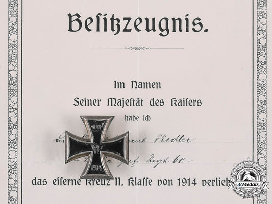germany,_imperial._a1914_iron_cross_i_class_and_two_iron_cross_documents_to_oberstleutnant_erich_fiedler_m20_218_emd7077