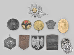 Germany, Third Reich. A Lot Of Badges And Cap Insignia