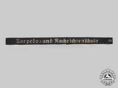 Germany, Kriegsmarine. A Torpedo And Intelligence School Cap Tally Ribbon