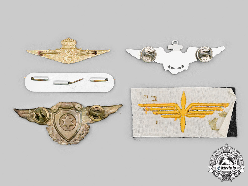belgium,_china(_taiwan),_israel,_switzerland._a_lot_of_five_air_force_badges_m20_2506_mnc9593