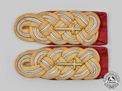 Germany, Wehrmacht. A Rare Set Of Judicial Generalmajor Shoulder Boards