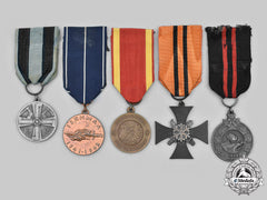 Finland, Republic. A First And Second Wars Lot Of Five Awards