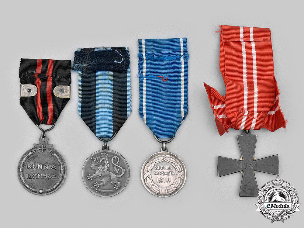 finland,_republic._a_first_and_second_wars_lot_of_four_awards_m20_2743_mnc6101