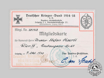 germany,_weimar_republic._a_german_warrior_league1914/18_membership_card_to_stefan_haertl,1930_m20_280_emd6161_1