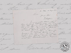 Germany, Imperial. A Death Notice To Family Of Fallen Soldier In Baden Regiment, 1917