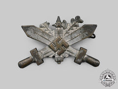 Italy, Rsi. An Honour Badge For Italians Training In Germany, Silver Grade For Enlisted/Nco Personnel