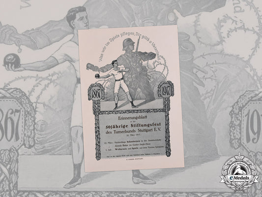 germany,_imperial._a50_th_anniversary_of_gymnastics_league_stuttgart_certificate,1917_m20_296m19_17423_1