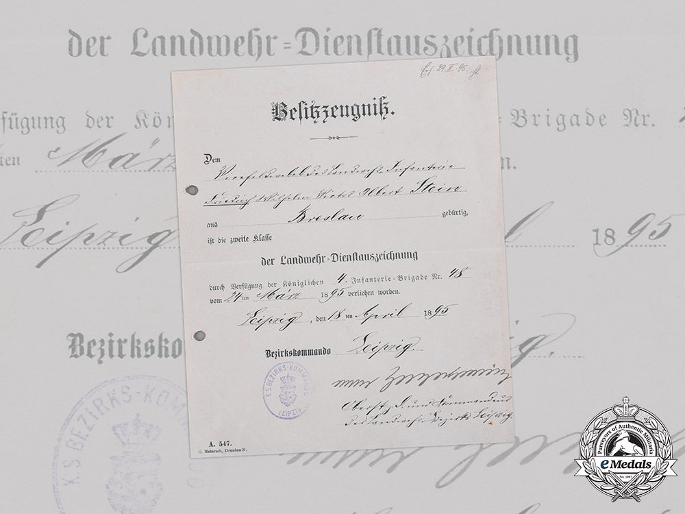 germany,_imperial._a_saxon_landwehr_long_service_award_ii_class_document,1895_m20_309m19_17415