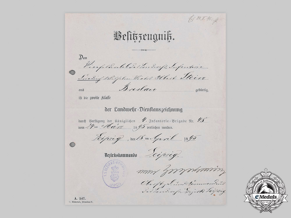 germany,_imperial._a_saxon_landwehr_long_service_award_ii_class_document,1895_m20_310_emd6165