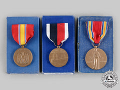 United States. A Lot Of Three Boxed Second War Period Medals