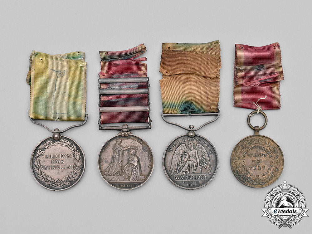 united_kingdom._a_rare_napoleonic_wars_guelphic_medal_group_to_george_kahrmann,1_st_hussars,_kgl,_for_gallantry_at_salamanca._m20_3330_mnc1288_1