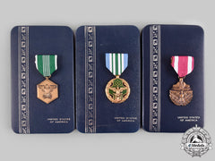 United States. A Lot Of Three Cased Decorations