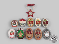 Hungary, People's Republic. Lot Of Eleven Military Badges