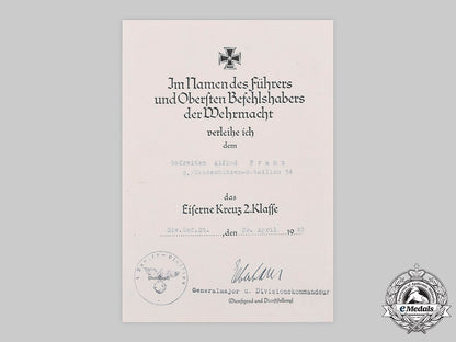 germany,_heer._a1939_iron_cross_ii_class_award_document_to_gefreiter_alfred_franz_m20_466_emd8510