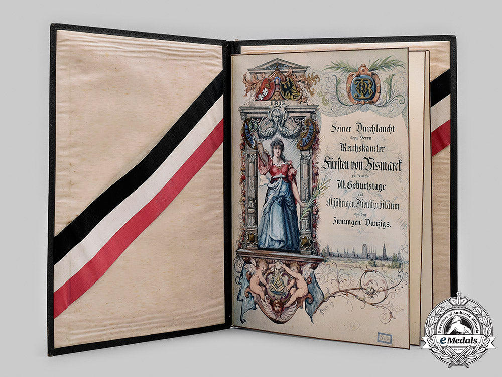 germany,_imperial._a_congratulatory_certificate_to_bismarck_on_his70_th_birthday_from_the_guilds_of_danzig,1885_m20_512_mnc7341_1