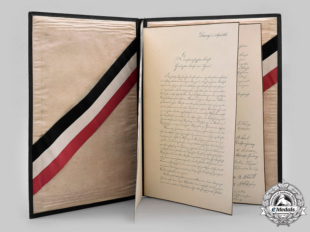 germany,_imperial._a_congratulatory_certificate_to_bismarck_on_his70_th_birthday_from_the_guilds_of_danzig,1885_m20_513_mnc7343_1