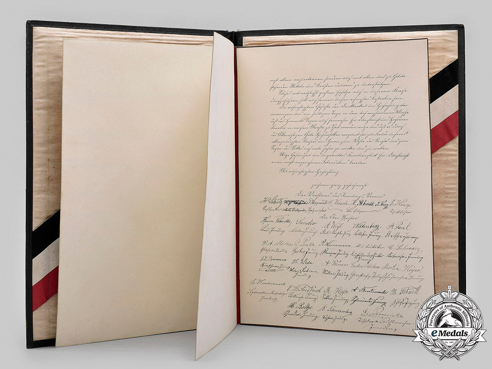 germany,_imperial._a_congratulatory_certificate_to_bismarck_on_his70_th_birthday_from_the_guilds_of_danzig,1885_m20_514_mnc7349_1