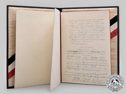 germany,_imperial._a_congratulatory_certificate_to_bismarck_on_his70_th_birthday_from_the_guilds_of_danzig,1885_m20_514_mnc7349_1