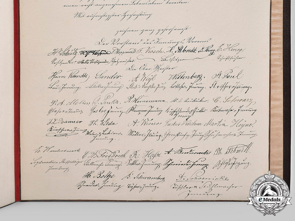 germany,_imperial._a_congratulatory_certificate_to_bismarck_on_his70_th_birthday_from_the_guilds_of_danzig,1885_m20_515_mnc7351_1