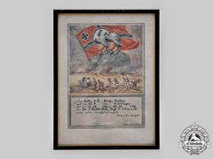 Germany, Third Reich. A Commemorative Certificate For Military Service In The Wehrmacht