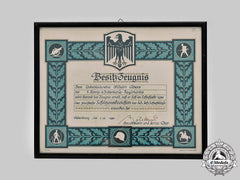 Germany, Weimar Republic. A Military School Marksmanship Award Certificate