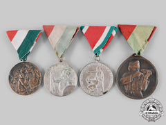 Hungary, Kingdom. A Lot Of Four Shooting/Sport Medals