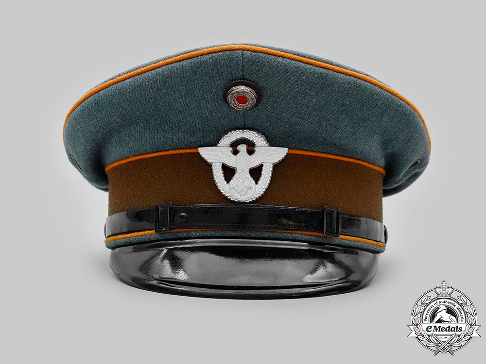 germany,_schutzpolizei._a_schutzpolizei_gendarmerie_em/_nco’s_visor_cap,_by_albert_dommer_m20_609_mnc6898