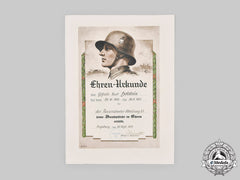 Germany, Heer. A Large Service Document To Anti-Tank Gefreiter Holstein 1937