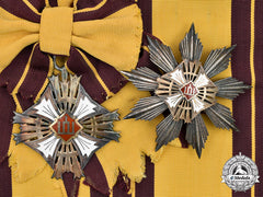 Lithuania, Republic. An Order Of Gediminas, I Class Set, By Huguenin Freres, C. 1930