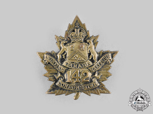 canada,_cef._a142_nd_infantry_battalion"_london's_own"_cap_badge_m20_732_emd4593_1