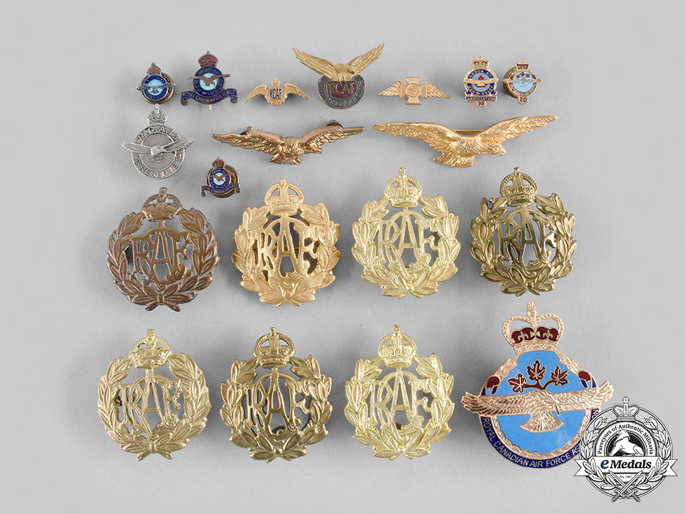 Canada. A Lot Of Nineteen Royal Canadian Air Force (Rcaf) Items – eMedals