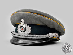 Germany, Heer. A Kavallerie-Regiment 13 Armoured Reconnaissance Officer’s Visor Cap, By Willy Sprengpfeil