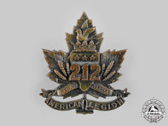 Canada, Cef. A 212Th Infantry Battalion "Winnipeg Americans" Cap Badge